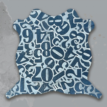 SILVER NUMBERS EMBOSSED